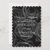 Rose Valentins Feiertagskarte (Rückseite)