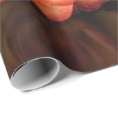 Rose Valentinstag Wrapping Paper Geschenkpapier (Rolleneckpunkt)