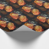 Rose Valentinstag Wrapping Paper Geschenkpapier (Ecke)