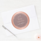 Rose Vanilla Scented Niedlich Product Packaging La Runder Aufkleber (Umschlag)