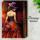 Rose Velvet Dream Decoupage Seidenpapier