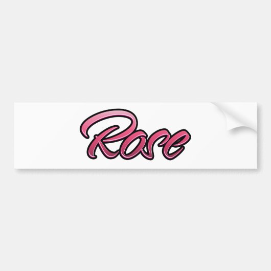 Rose verblasst pink Aufkleber Sticker Autoaufkleber (Vorne)