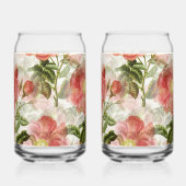 Rose veredelt Getränke Dose Glass Set Dosenglas (Links)