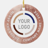 Rose vergoldete Sondergeschirr mit Logo Keramik Ornament (Hinten)