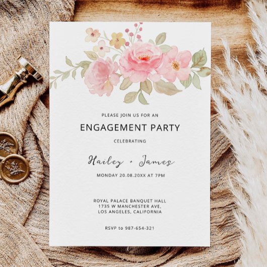 Rose Verlobung Einladung Hochzeit Einladung