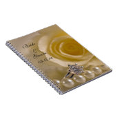 Rose, Verlobung Ring und Perlen Hochzeit Notizblock (Rechte Seite)