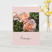 Rose Vermisst Karte (Gelbe Blume)