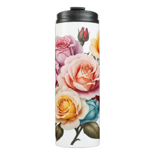 Rose verschiedener Farben Thermosbecher