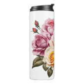 Rose verschiedener Farben Thermosbecher (Nach links gedreht)