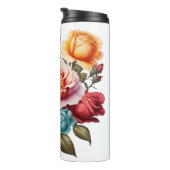 Rose verschiedener Farben Thermosbecher (Nach rechts gedreht)