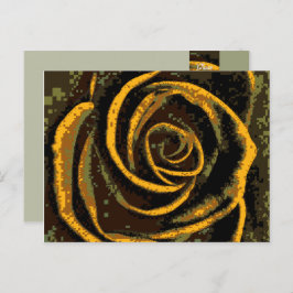 Rose VI Vorlage für Postkarten