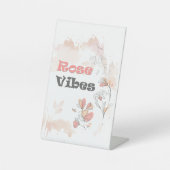 Rose Vibes - Ästhetische Blumenstimmung Sockelschild (Vorderseite)
