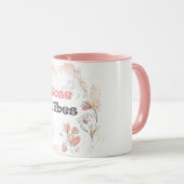 Rose Vibes - Ästhetische Blumenstimmung Tasse (VorderseiteRechts)