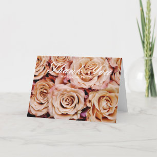 Rose Vielen Dank Dankeskarte