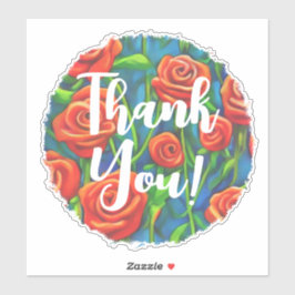 Rose Vielen Dank, Ihr Aufkleber