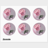 Rose Vielen Dank, Ihr Sticker (Blatt)