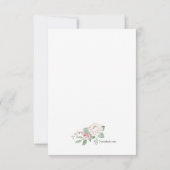 Rose Vielen Dank Sympathiekarten Dankeskarte (Rückseite)