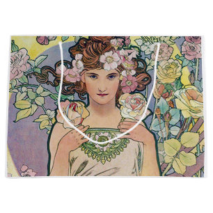 Rose (vier Blume), Alphonse Mucha Große Geschenktüte