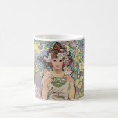Rose (vier Blume), Alphonse Mucha Kaffeetasse (Mittel)