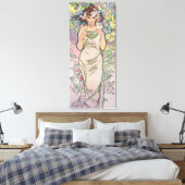 Rose (vier Blume), Alphonse Mucha Leinwanddruck (Insitu (Schlafzimmer))