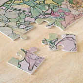 Rose (vier Blume), Alphonse Mucha Puzzle (Seite)