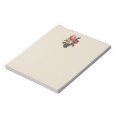 Rose Viktorianische Blume Blumenstrauß Notizblock (Rotiert)