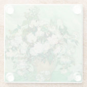 Rose | Vincent van Gogh Glasuntersetzer (Rückseite)