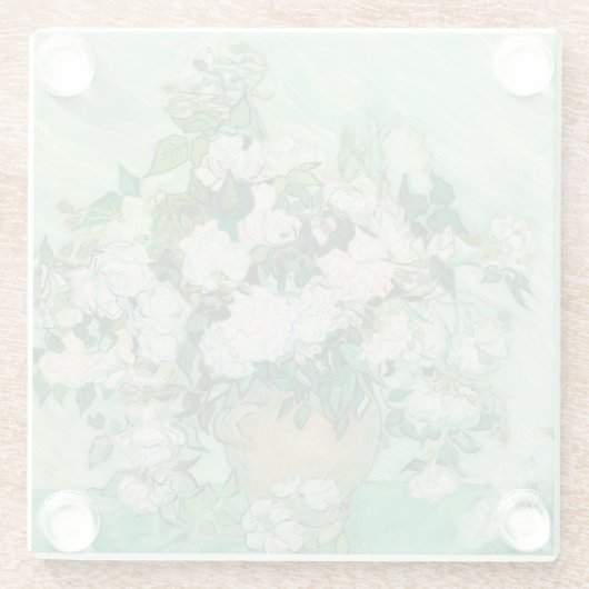 Rose | Vincent van Gogh Glasuntersetzer (Rückseite)