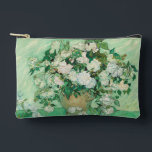 Rose | Vincent Van Gogh Zubehörtasche<br><div class="desc">Rose (1890) des niederländischen Postimpressionisten Vincent Van Gogh. Das Original ist ein Ölgemälde auf der Leinwand,  das ein Stillleben von weißen Rosen vor einem hellgrünen Hintergrund darstellt. Verwenden Sie die Entwurfstools,  um einen benutzerdefinierten Text hinzuzufügen oder das Bild zu personalisieren.</div>
