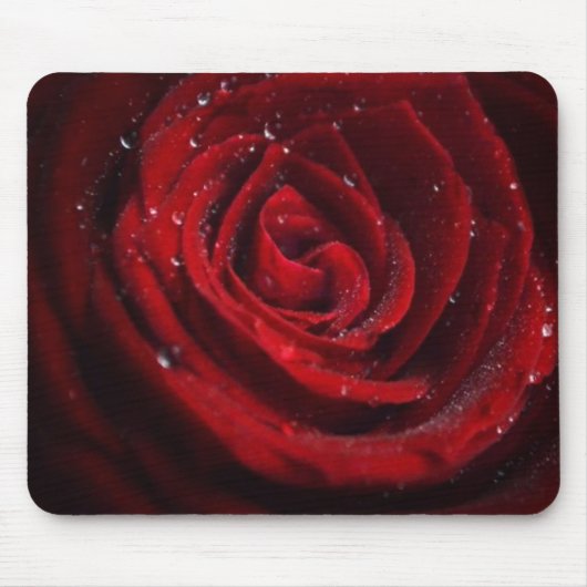 Rose Vines Heart Pattern Flower Peace Love Destiny Mousepad (Vorne)