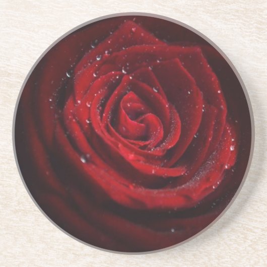 Rose Vines Heart Pattern Flower Peace Love Destiny Sandstein Untersetzer (Vorne)