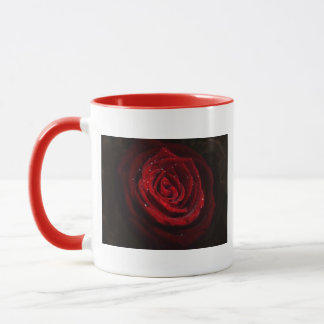 Rose Vines Heart Pattern Flower Peace Love Destiny Tasse