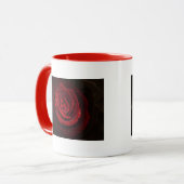 Rose Vines Heart Pattern Flower Peace Love Destiny Tasse (Vorderseite Links)