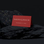 Rose | Vintag Crimson Red Gem Grunge Platzkarte