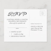 Rose | Vintag Crimson Red Gem Grunge UAWG Einladungspostkarte (Rückseite)