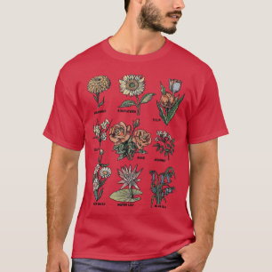 Rose Vintag Jassmine Sonnenblume Tulip Funny Style T-Shirt