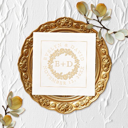 Rose Vintag Servietten Mit Folie