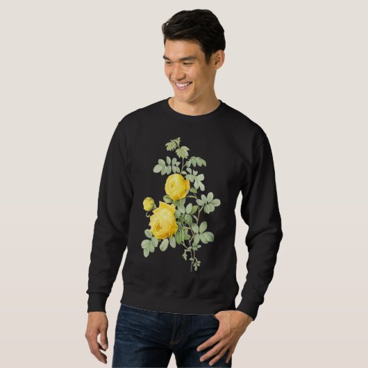 Rose Vintage Blume Sweatshirt (Vorne ganz)