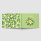 Rose Vintage Hochzeit von Gelb und Grün Gästebuch (Voll)