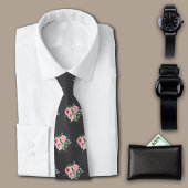 Rose Vintage Kohlepersonalisierung Krawatte