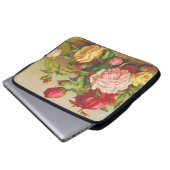 Rose Vintage Laptopschutzhülle (Vorne Knopf)