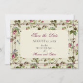 Rose Vintage Save The Date (Vorderseite)