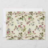 Rose Vintage Save The Date (Rückseite)