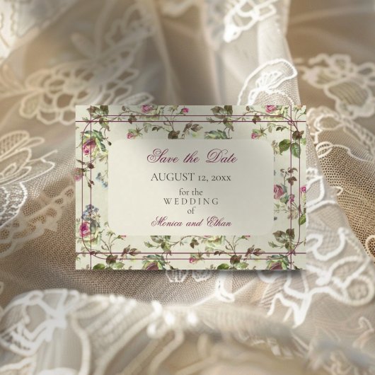 Rose Vintage Save The Date