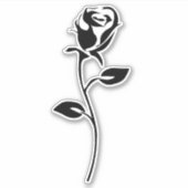 Rose Vinyl Sticker (Vorderseite)