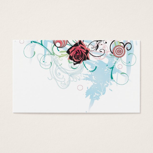 Rose Visitenkarte (Vorderseite)