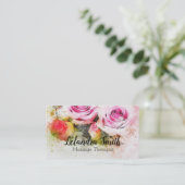 Rose Visitenkarte (Stehend Vorderseite)