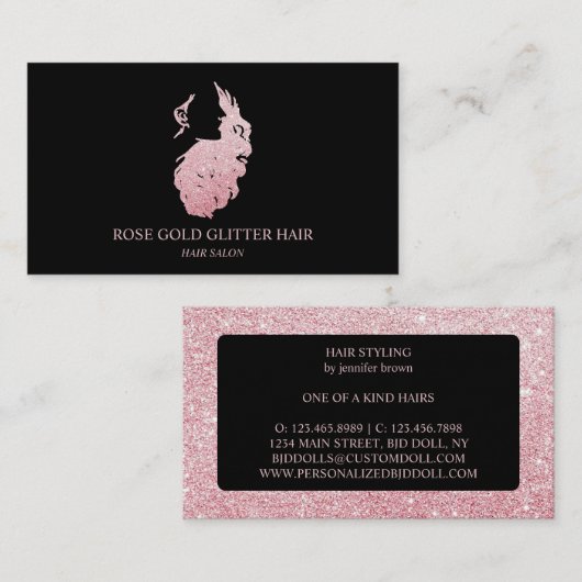 Rose Visitenkarte (Vorne/Hinten)