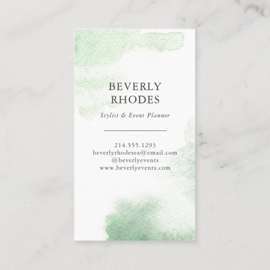 Rose Visitenkarte (Rückseite)