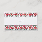 Rose Visitenkarte (Rückseite)